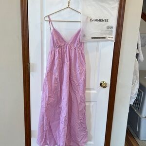 Commense Lavender Spaghetti-Strap Maxi Dress